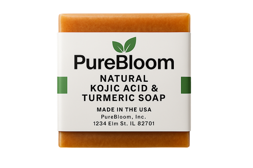 Glow Bar – Kojic Acid & Turmeric Soap for Radiant, Even-Toned Skin | Natural & Handmade in USA